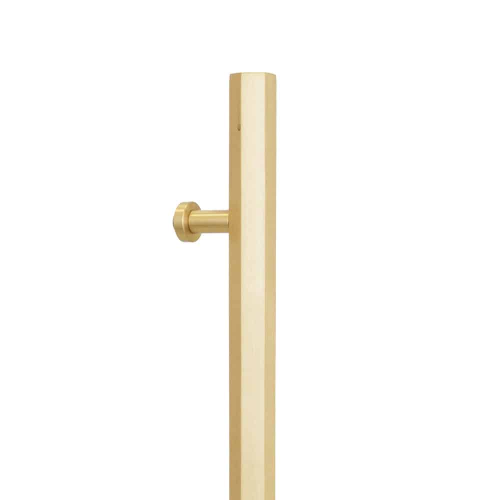 Cabinet 100 Door Pull - 1" Solid Round Acrylic Clear Grip, Wrap Around Straight Round Mounts