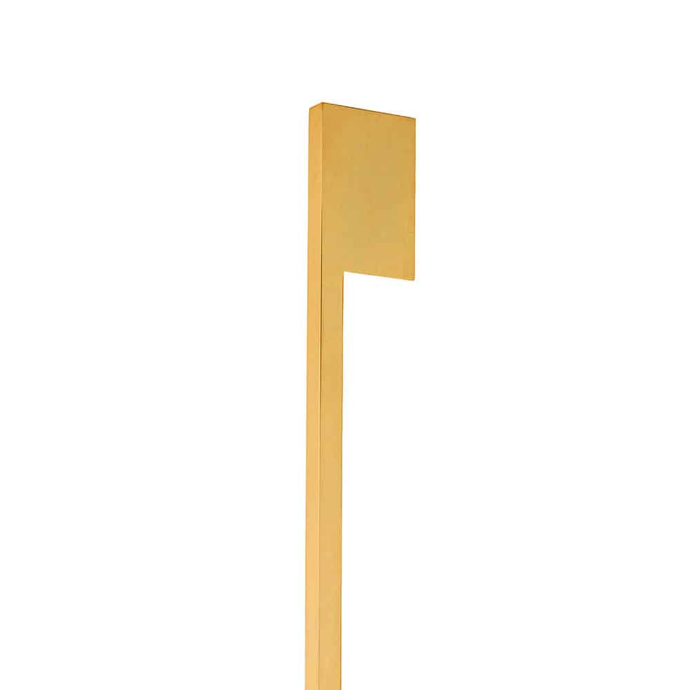 Pacific 100 1" Solid Round Acrylic Chiseled Grip, Wrap Around Smooth Hourglass Brass Mounts
