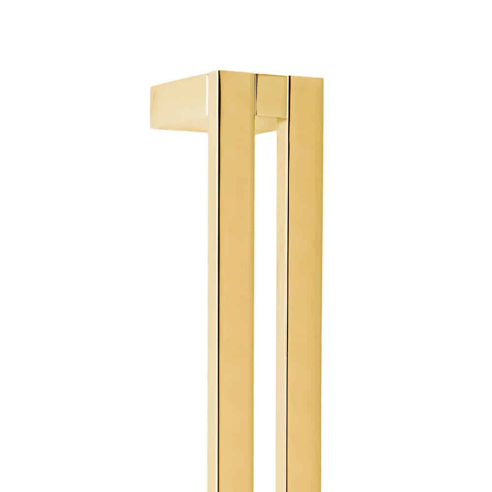 Selwyn 375 Cabinet Pull - 3/8" Solid Duo Ruler Grip And Rectangular Pronged Mounts In Aluminum