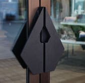 Sophisticated Gold-Accented Door Handle with Modern Functionality