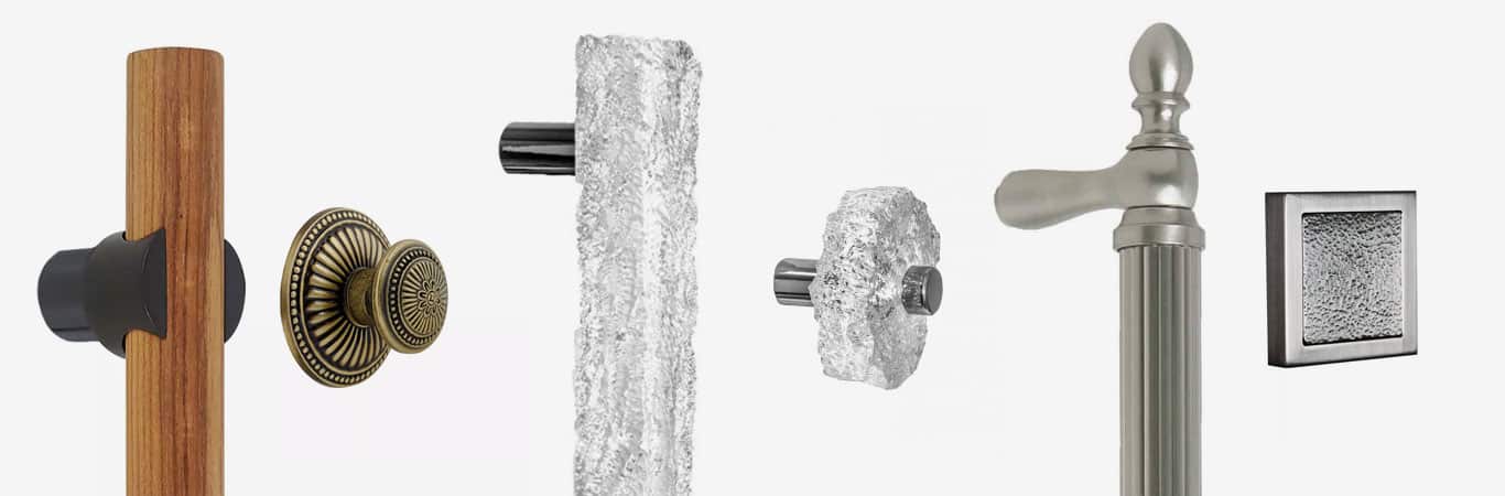 Collection Six Pull Handles And Door Knobs