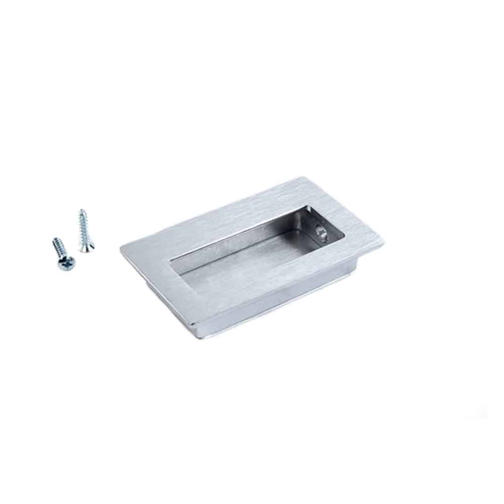 GSH 960 fluush rectangular door pull with two screws