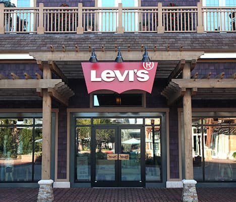 Exterior of Levis storefront in Orlando