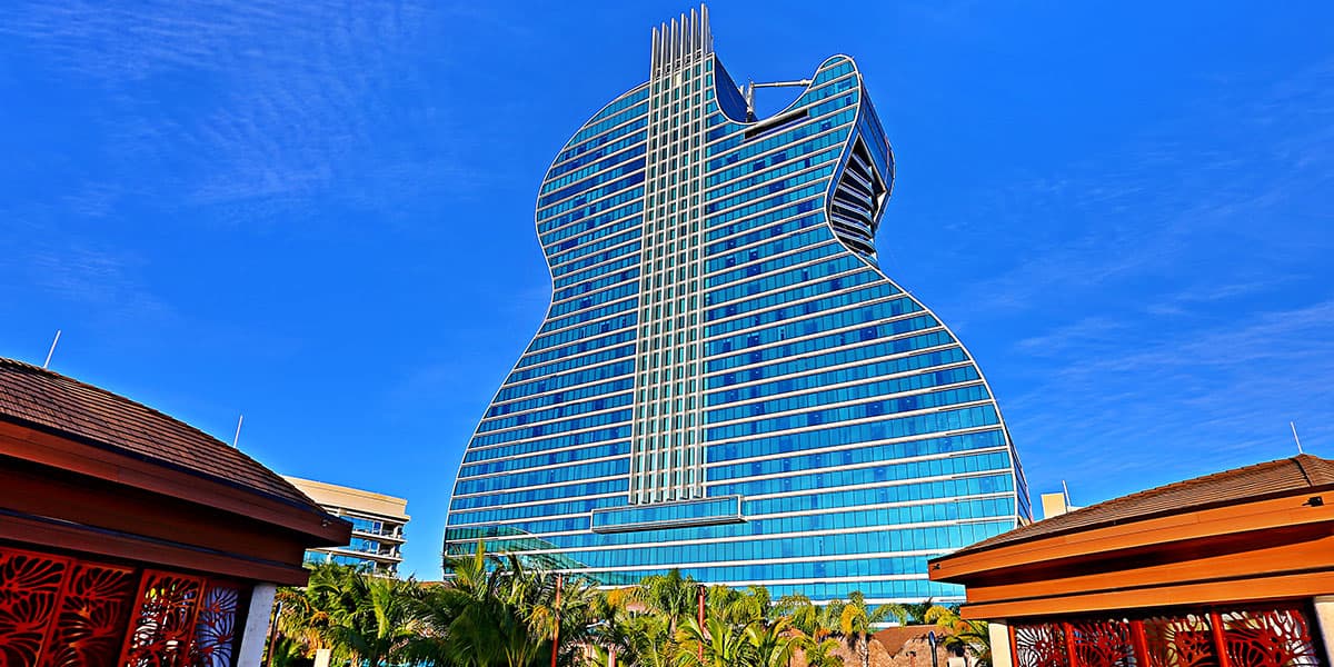 Hard Rock Guitar Hotel Exterior Hollywood, FL