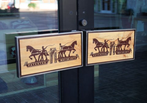 Levis logo door pulls